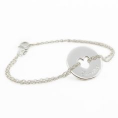 Bracelet Poème coeur (argent 925°)