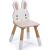 Variation Beige, blanc du produit Chaise enfant lapin en bois de la marque Tender Leaf