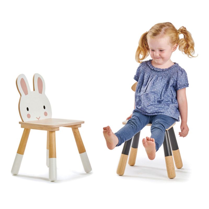 Image d'ambiance de présentation du produit Chaise enfant lapin en bois - Tender Leaf