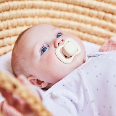 Lot de 2 sucettes symétriques en latex Sage-Vanilla (0-6 mois)