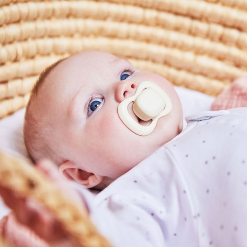 Lot de 2 sucettes symétriques en latex Sage-Vanilla (0-6 mois) B.Box Ambiance 2