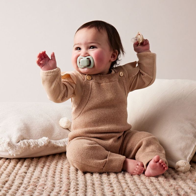 Lot de 2 sucettes symétriques en latex Sage-Vanilla (0-6 mois) B.Box Ambiance 8