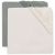 Variation Vert d'eau, écru du produit Lot de 2 draps housses en jersey Sea Green-Ivory (60 x 120 cm) de la marque Jollein