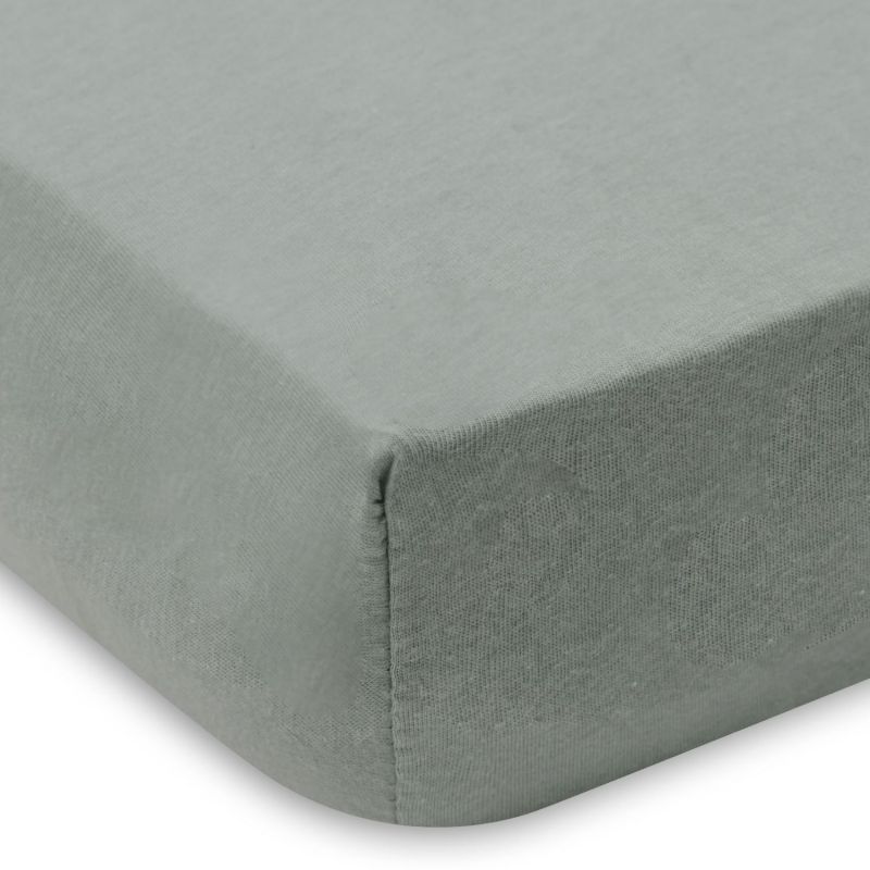 Lot de 2 draps housses en jersey Sea Green-Ivory (60 x 120 cm) Jollein Produit 3