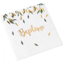 Lot de 16 serviettes en papier Baptême de rêve  par Arty Fêtes Factory