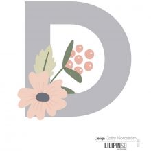 Lettre adhesive Bloom D  par Lilipinso