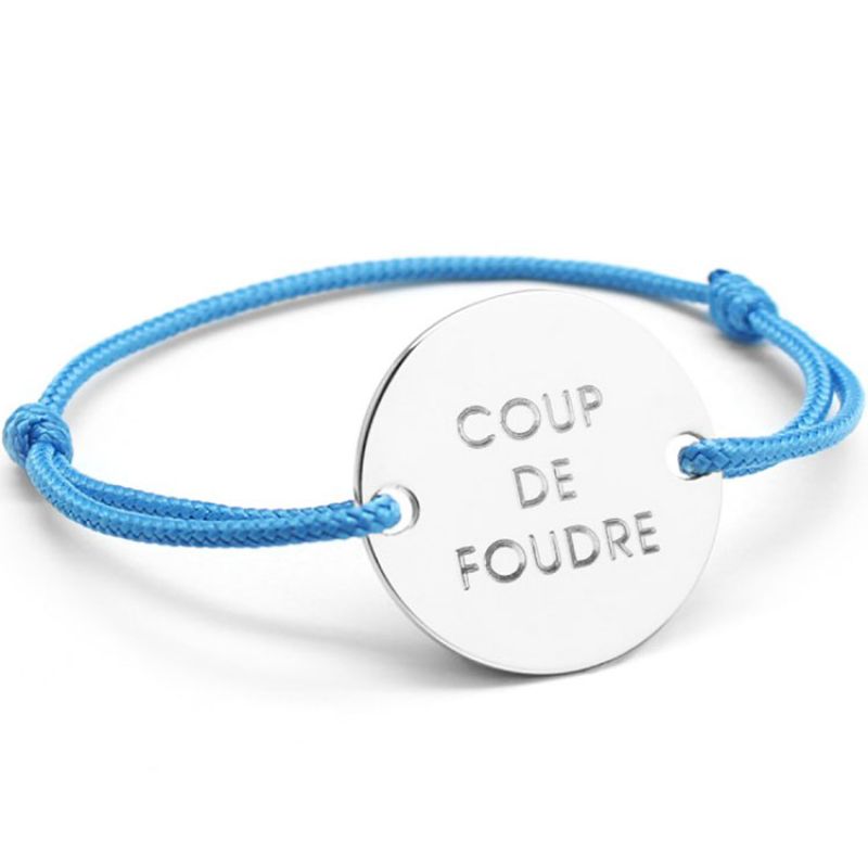 Bracelet cordon maman Family (argent 925°) Petits trésors