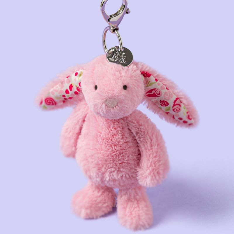 Porte-clé Blossom Luxe Lapin Blushkin Jellycat Ambiance 2