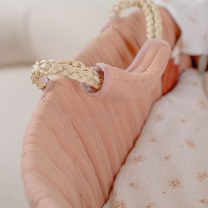 Couffin en mousseline bio Rose Noukie's Ambiance 5