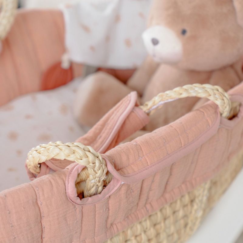 Couffin en mousseline bio Rose Noukie's Ambiance 7