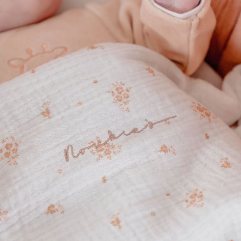 Couffin en mousseline bio Rose Noukie's Ambiance 8