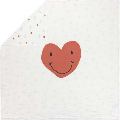 Couverture Happy Rascals Coeur (100 x 100 cm)  par Lässig 
