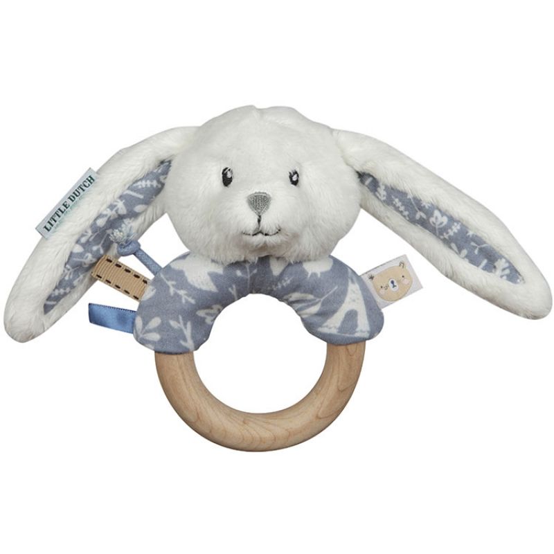 Anneau hochet lapin Adventure blue Little Dutch