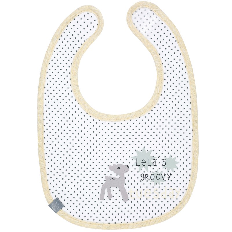 Lot de 7 bavoirs à velcro en éponge Lela chiné Lässig