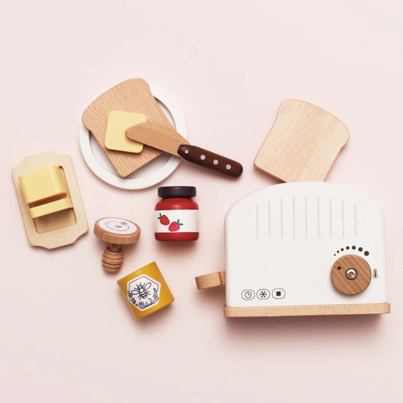 Ensemble petit déjeuner avec grille-pain en bois FSC Le Toy Van Ambiance 4