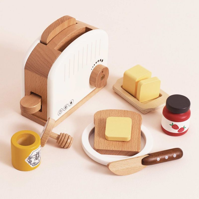 Ensemble petit déjeuner avec grille-pain en bois FSC Le Toy Van Ambiance 6