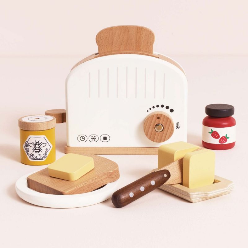 Ensemble petit déjeuner avec grille-pain en bois FSC Le Toy Van Produit ouvert 7