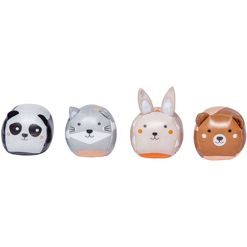 Lot de 4 balles doudous Les Dooballs Baby to Love