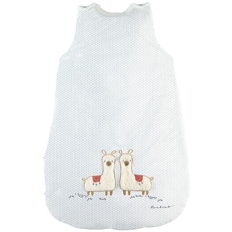 Gigoteuse 4 saisons blanche lama Sacha TOG 2 (70 cm) Noukie's