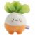 Variation Blanc, vert, orange du produit Peluche Veggies Radis (25 cm) de la marque Bazuuyu