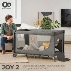 Lit parapluie 2 en 1 Joy 2 Gris
