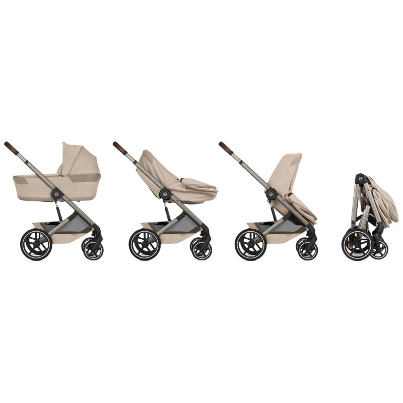 Poussette citadine Balios S 2026 avec nacelle pliable Almond Beige Cybex Produit 2
