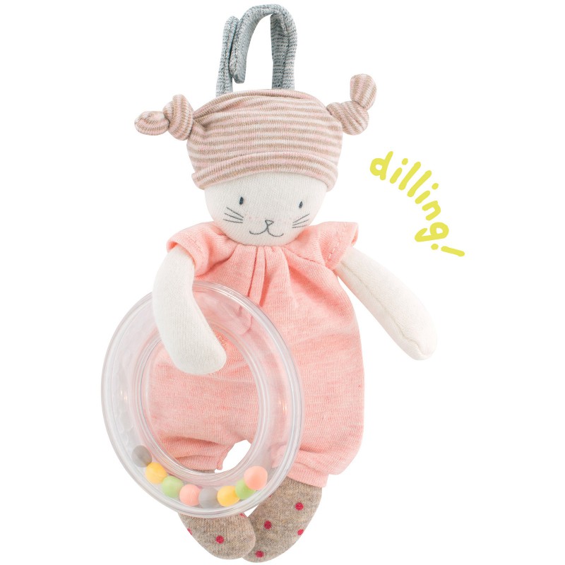 Chat anneau billes Les petits dodos Moulin Roty