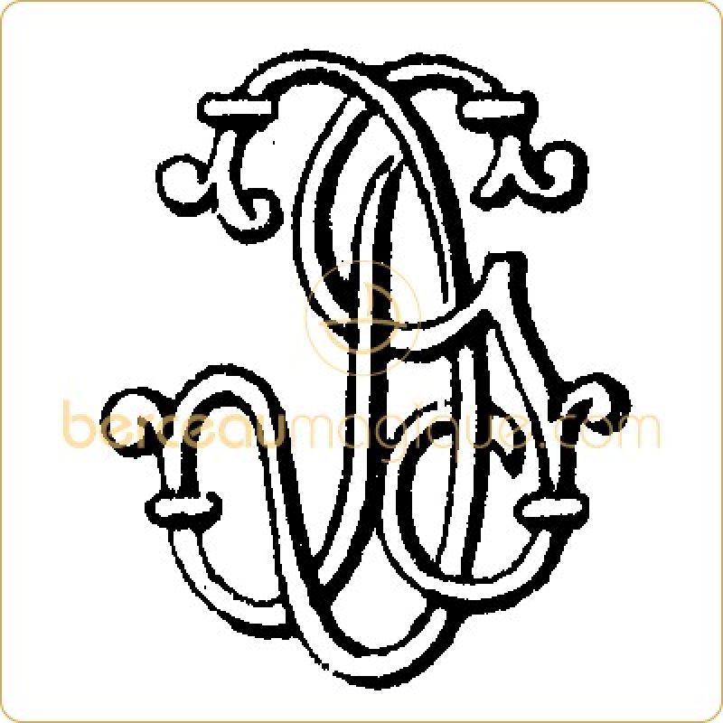 Gravure d'initiales sur bijou en or ou argent (modèle 74) Atelier de gravure