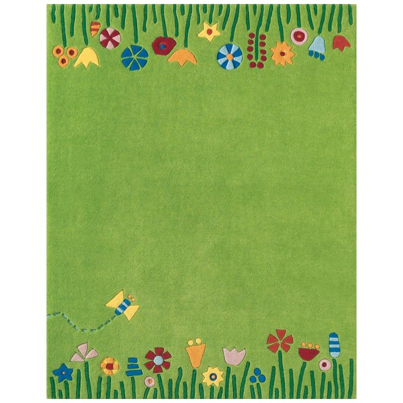 Tapis fleur Dans le pré (135cm x 105cm) Haba