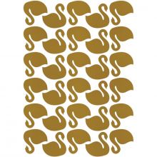 Stickers cygnes dorés (29,7 x 42 cm)  par Lilipinso