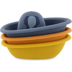 Jouets de bain bateaux empilables All animals (3 pièces) - Trixie