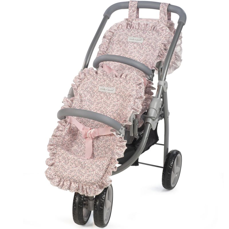 Poussette double pour poupée Lili rose Pasito a pasito