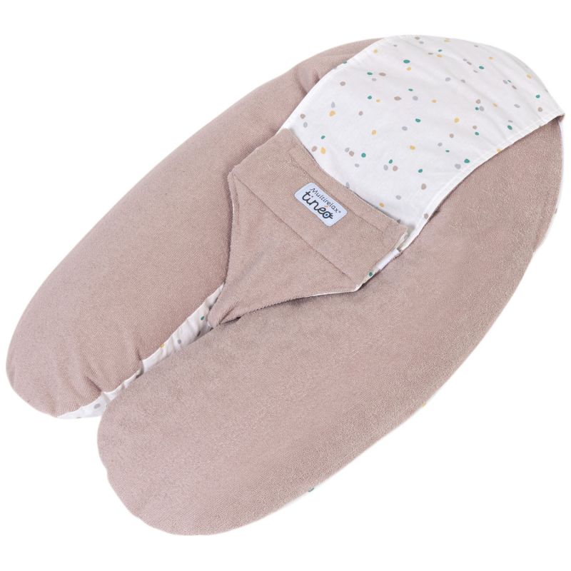Coussin de grossesse Multirelax éponge noisette pois Tinéo Produit 3