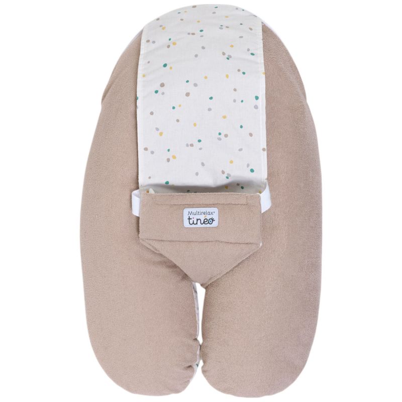 Coussin de grossesse Multirelax éponge noisette pois Tinéo Produit 4