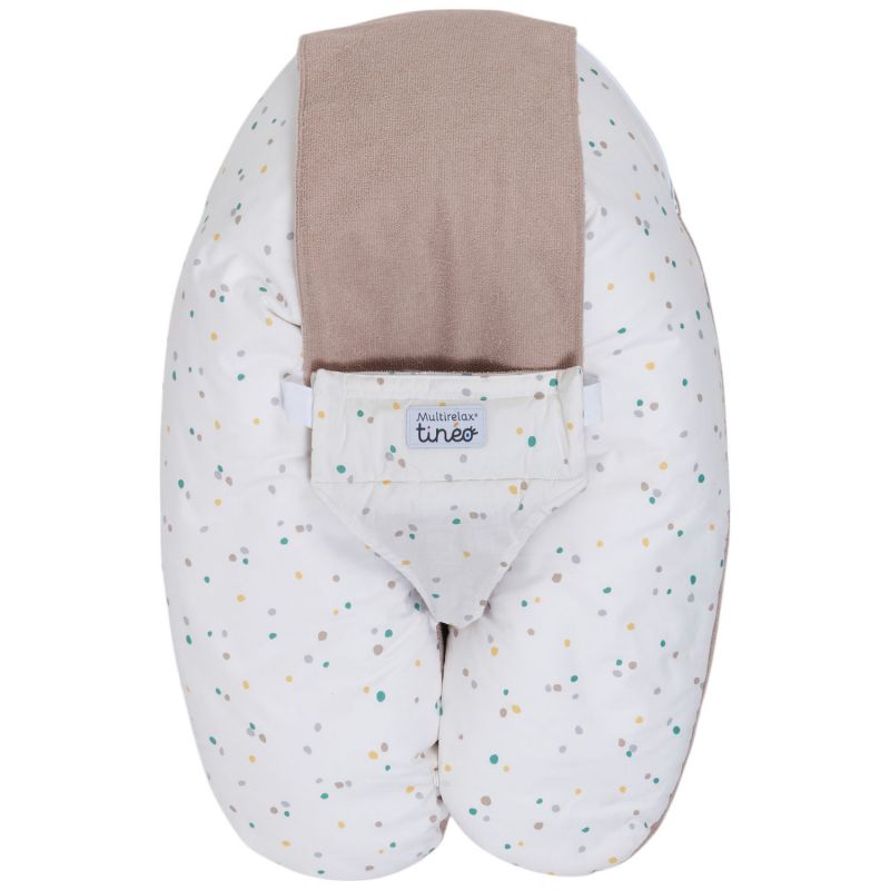 Coussin de grossesse Multirelax éponge noisette pois Tinéo Produit 5