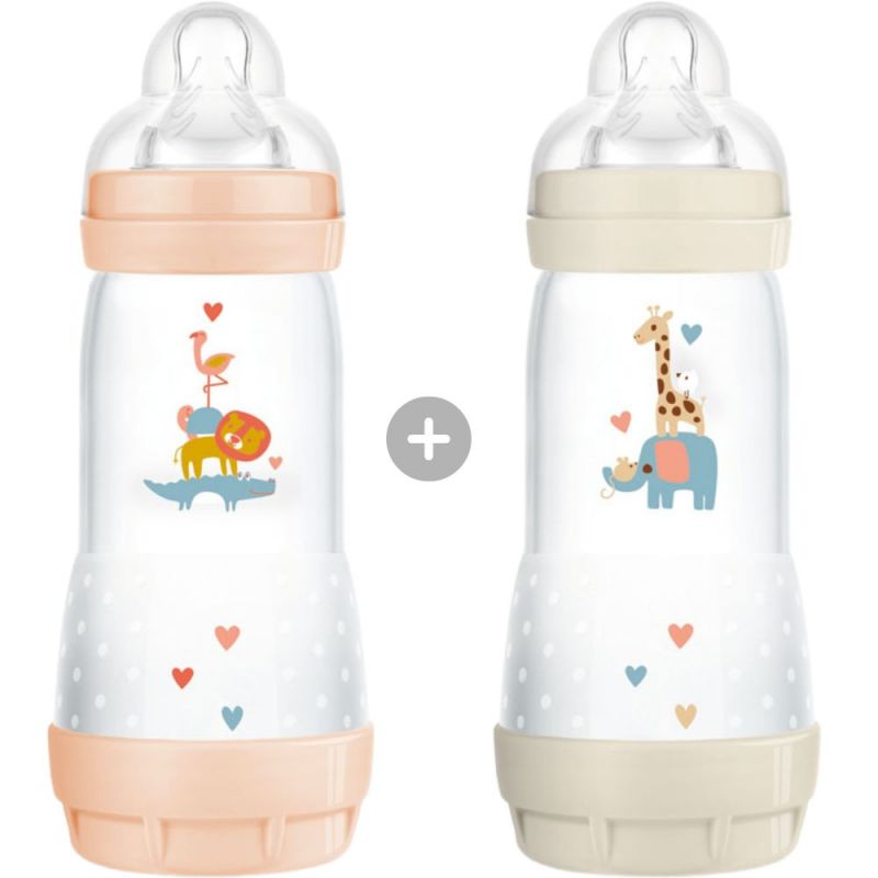 Lot de 2 biberons anti-colique débit 3 rapide (320 ml) MAM