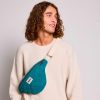 Sac banane Olivia matelassé Bleu Paon Hindbag Ambiance 3