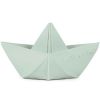 Jouet de bain bateau Origami latex d'hévéa mint Oli & Carol Produit 1