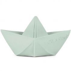 Jouet de bain bateau Origami latex d'hévéa mint - Oli & Carol