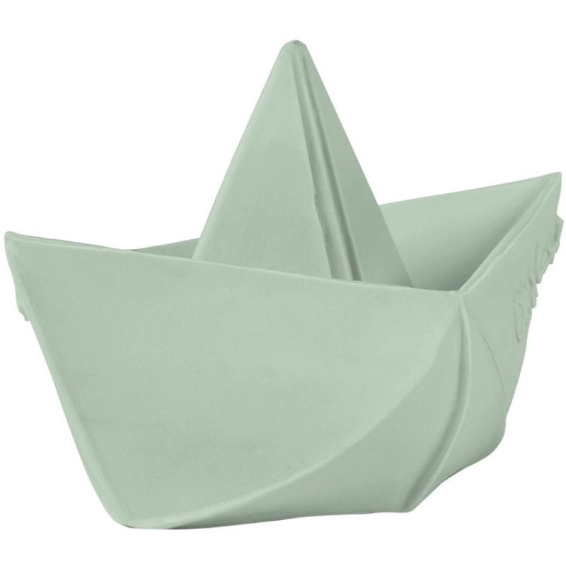 Jouet de bain bateau Origami latex d'hévéa mint Oli & Carol Ambiance 6