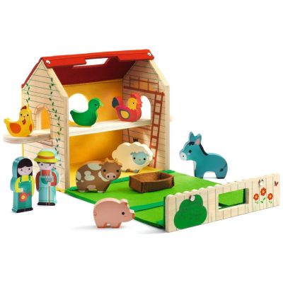 Ferme en bois nomade Softi-Farm  par Djeco