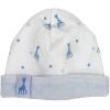 Bonnet de naissance en coton bleu Sophie la girafe (1-3 mois) - Trois Kilos Sept