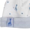 Bonnet de naissance en coton bleu Sophie la girafe (1-3 mois) Trois Kilos Sept Produit 2