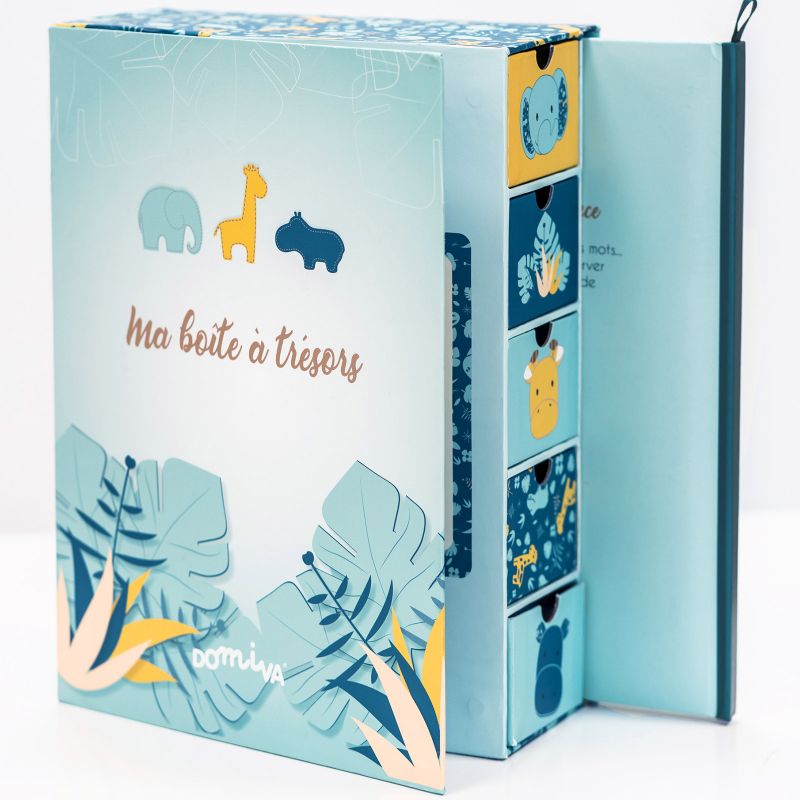 Coffret ma boîte à trésors et son journal de naissance Zanimo Domiva Produit 1 grande taille