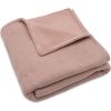 Couverture en polaire Cosy Knit Wild Rose (75 x 100 cm) - Jollein