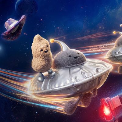 Peluche Amuseable Peanut Space Rodeo (15 cm)