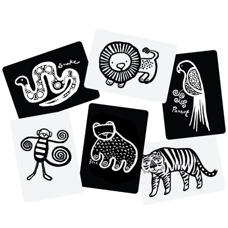 Cartes imagier pour bébé Jungle Wee Gallery