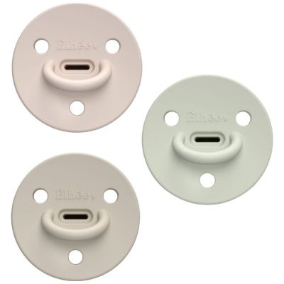 Pack 3 sucettes Choochoo Billie Nude Sand Sage (0-6 mois) Elhée