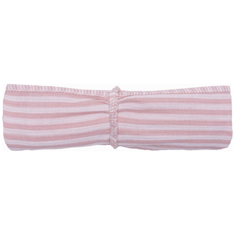 Lange en double gaze de coton gaufré rayé vieux rose BB & Co Produit 1