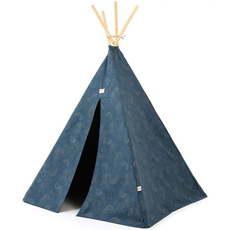 Tente tipi Phoenix Gold bubble Night blue Nobodinoz